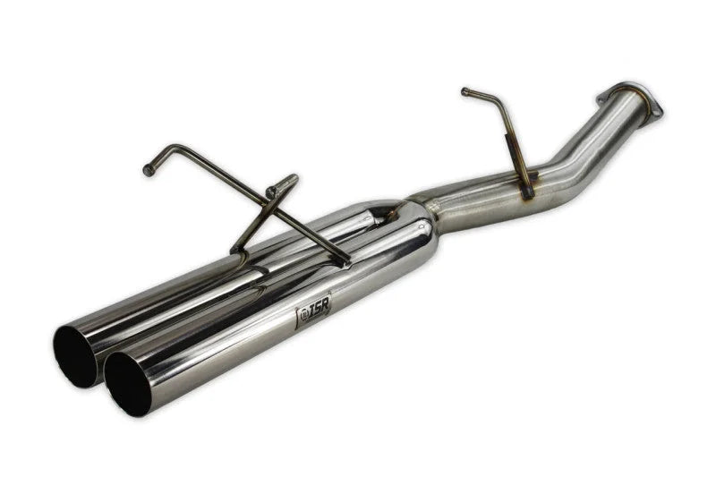 ISR Performance EP (Straight Pipes) Dual Tip Exhaust 3in - 89-94 (S13) Nissan 240sx - Detail View