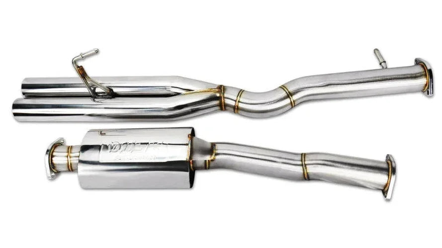 ISR Performance EP (Straight Pipes) Dual Tip Exhaust - 03-07 Infiniti G35 Coupe - Detail View