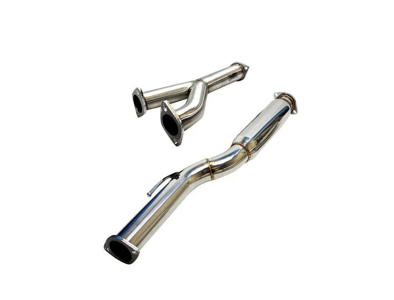 ISR Performance GT Single Exhaust - Hyundai Genesis Coupe 3.8 - Burnt Tip - Side View
