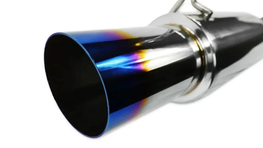 ISR Performance GT Single Exhaust With Burnt Tip- Nissan 350Z - Side View