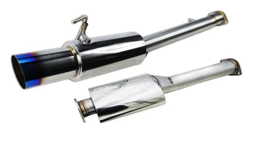 ISR Performance GT Single Exhaust With Burnt Tip- Nissan 350Z - Detail View