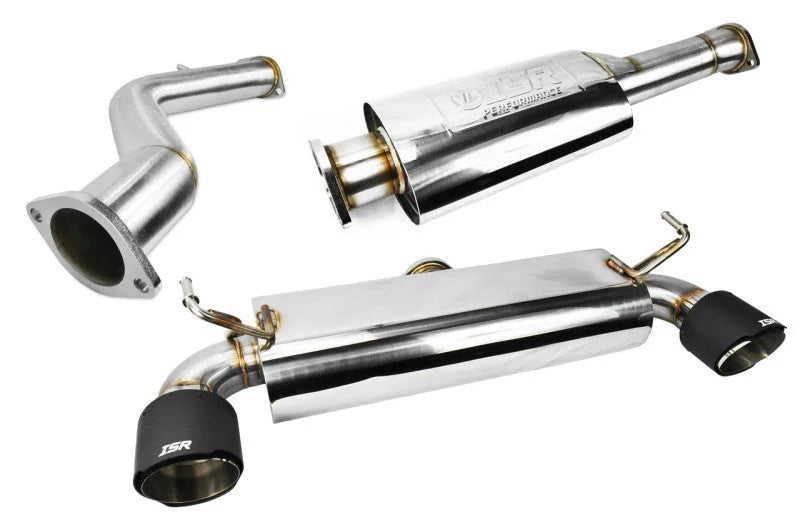 ISR Performance OMS Spec Carbon Tip Exhaust - Nissan 350Z - Side View