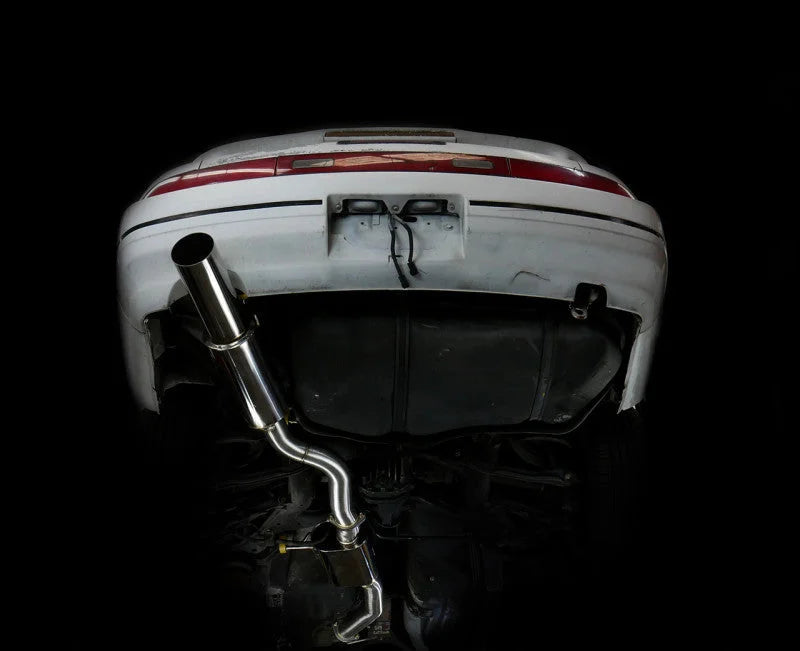 ISR Performance Series II - GT Single Exhaust System - Resonated - 89-94 Nissan 240sx (S13) - Detail View