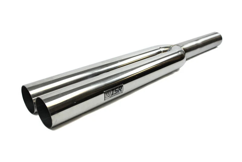 ISR Performance Universal 3in Dual Tips 40in Length. 16in to Dual 24in - Side View