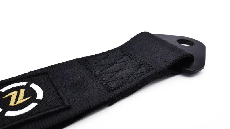 ISR Performance Universal Racing Tow Strap - Black - Side View