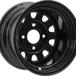 Load image into Gallery viewer, ITP Delta Steel 12x7 / 4x156 BP / 4+3 Offset Black Wheel