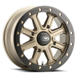 Load image into Gallery viewer, ITP Inertia Beadlock 15x7 / 4x137 BP / 40mm Offset Bronze w/ Black Ring Wheel
