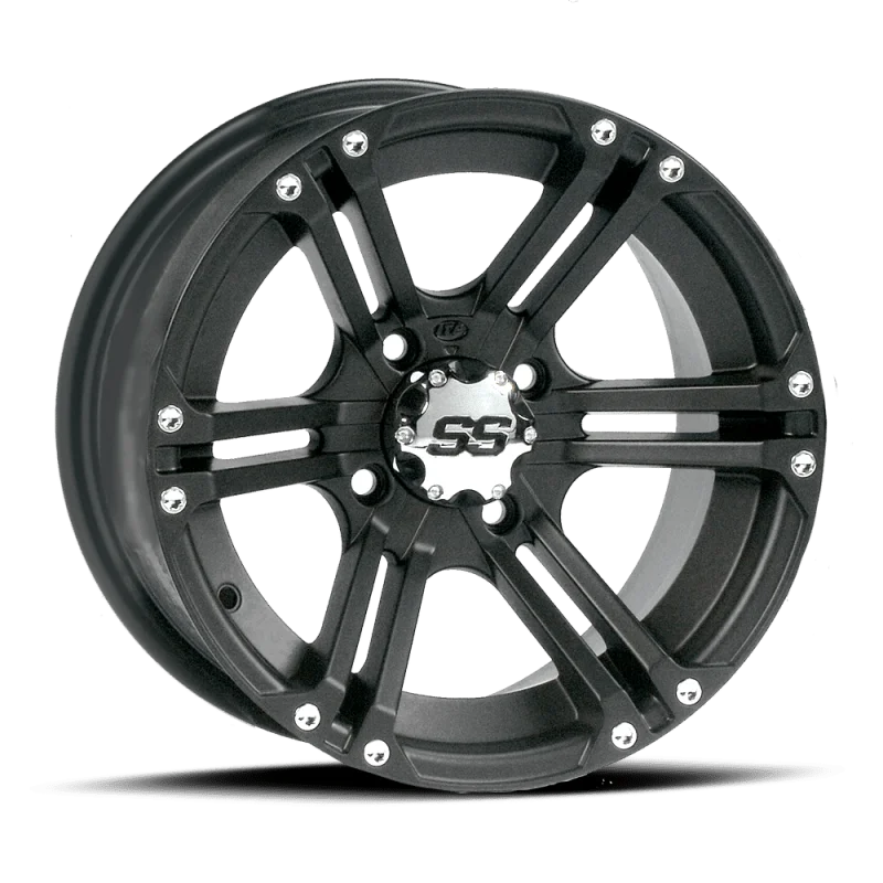 ITP SS 212 12x7 / 4x110 BP / 2+5 Offset Black Wheel