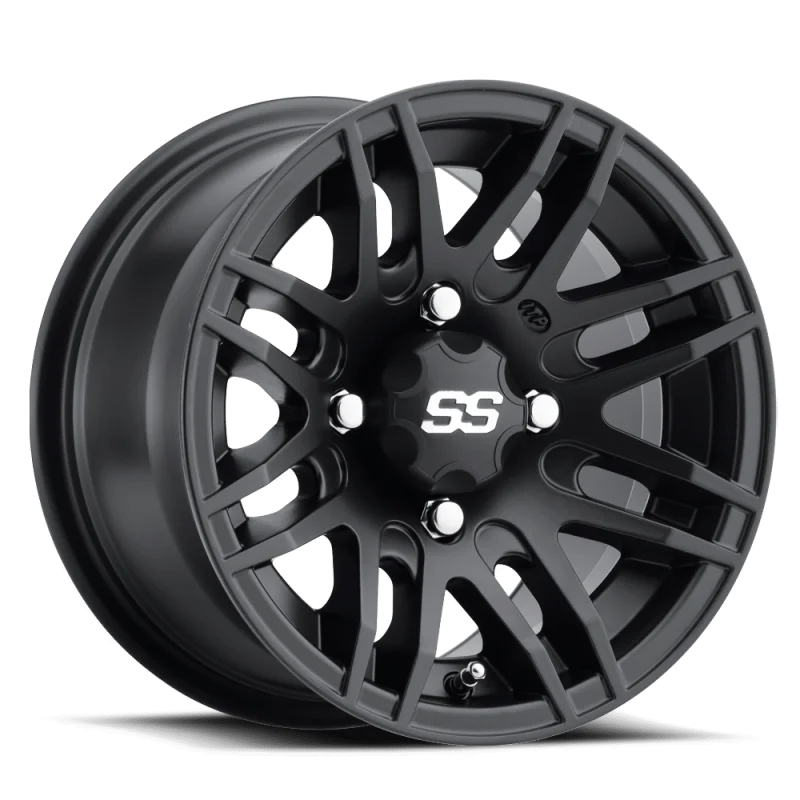 ITP SS 316 12x7 / 4x137 BP / 5+2 Offset Matte Black Wheel