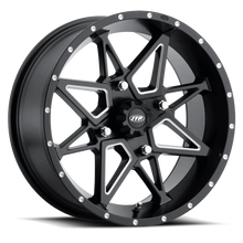 Load image into Gallery viewer, ITP Tornado 14X7 / 4x136 BP / 5+2 Offset Matte Black w/ Milled Accents Wheel