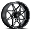 Load image into Gallery viewer, ITP Tornado 15X7 / 4x156 BP / 4+3 Offset Matte Black w/ Milled Accents Wheel