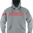 Load image into Gallery viewer, Icon - Clasicon™ Hoodie - Heather Gray - Medium - 30506528 - Side View