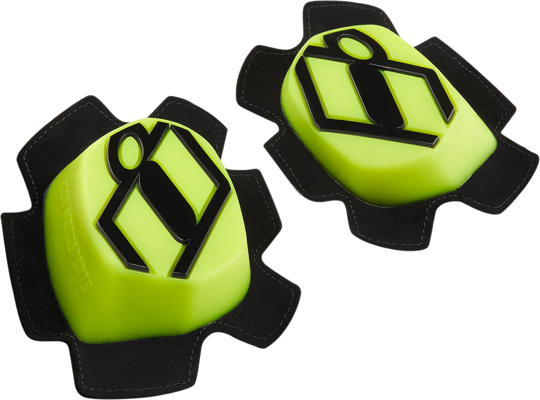 Icon - Cloverleaf 2 Knee Pucks - Hi-Vis - 27040610 - Side View