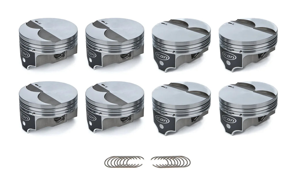Icon Forged Pistons GM LS FT Piston Set 4.030 Bore -3.3cc IC9992C.030