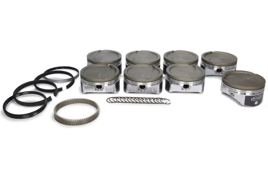 Icon Forged Pistons LS 6.0/6.2L Dish Forged Piston/Ring Set 4.030 IC532CAKTS.030