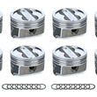 Load image into Gallery viewer, Icon Forged Pistons SBC Dish FHR Piston Set 4.030 Bore -18cc IC10011.030