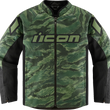 Load image into Gallery viewer, Icon - Hooligan CE Tiger's Blood Jacket - Green - 3XL - 28206157 - Back View