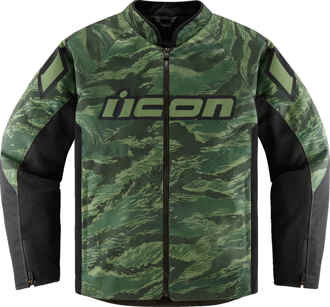 Icon - Hooligan CE Tiger's Blood Jacket - Green - Medium - 28206153 - Back View