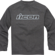 Load image into Gallery viewer, Icon - ICON Slant™ Crewneck Sweatshirt - Charcoal - Small - 30505836 - Back View