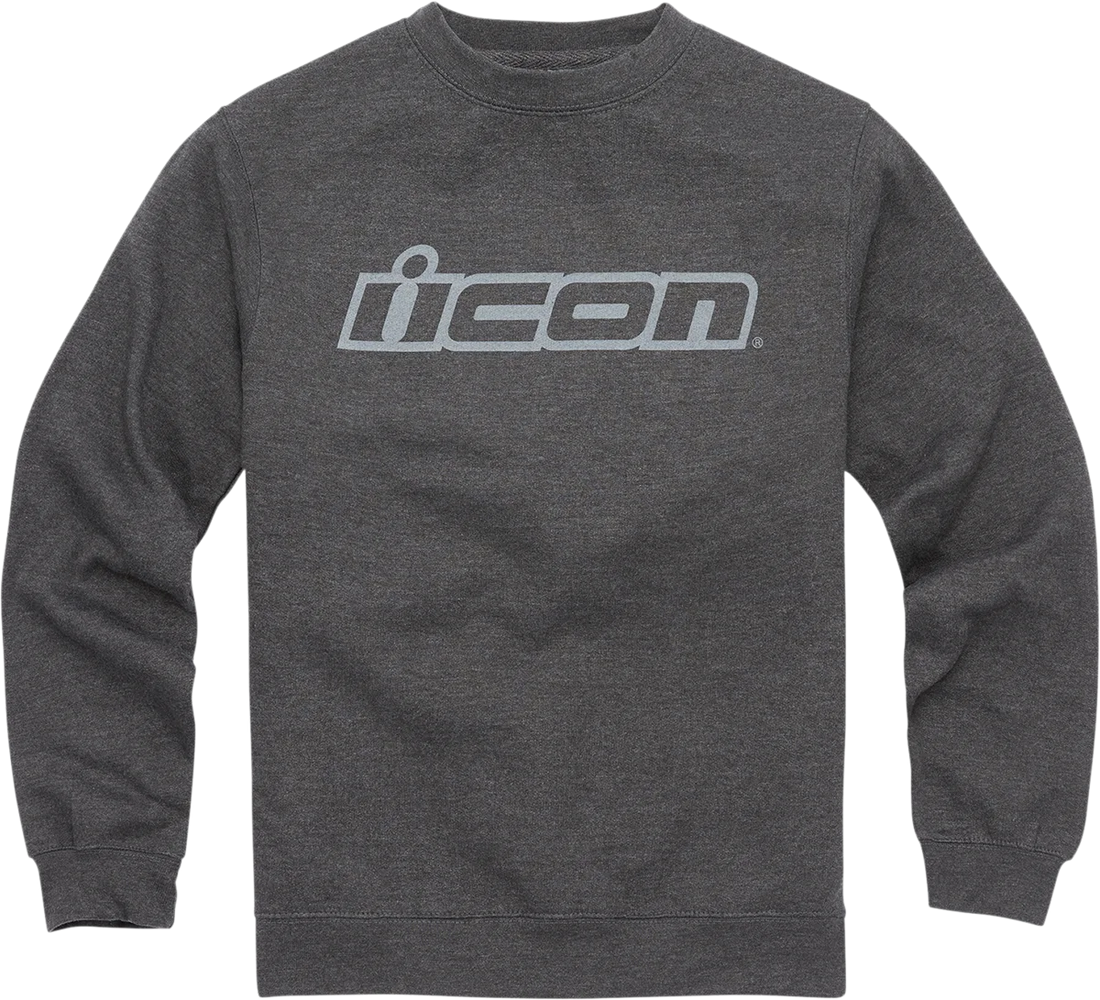 Icon - ICON Slant™ Crewneck Sweatshirt - Charcoal - Small - 30505836 - Back View