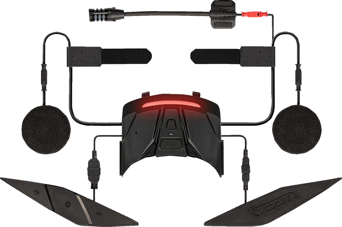 Icon - In-Helmet Communicator - Black - 44020910 - Detail View