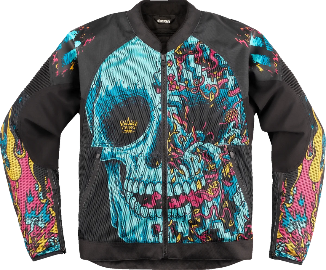 Icon - Overlord3 Mesh Munchies™ Jacket - Teal - Large - 28206726 - Back View