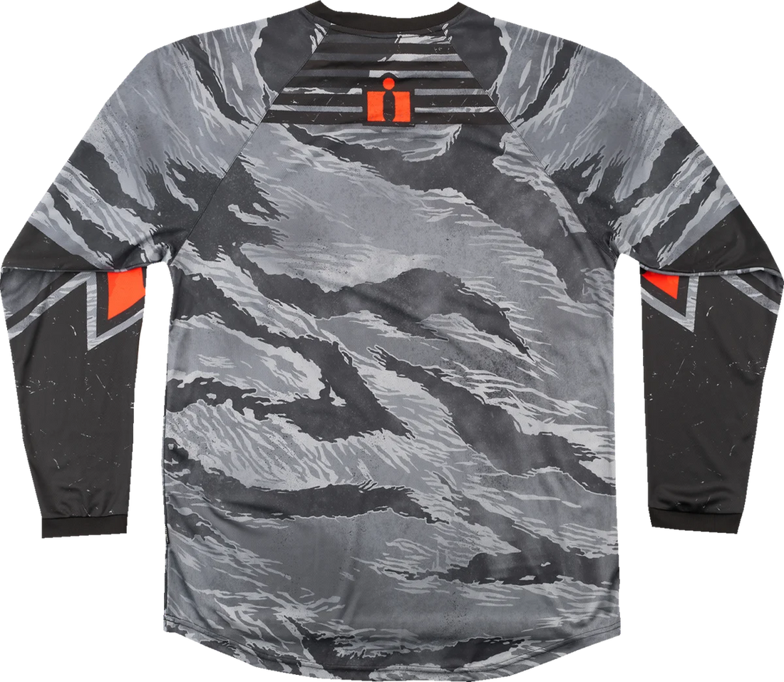 Icon - Tiger’s Blood Jersey - Gray Camo - 3XL - 28240096 - Side View