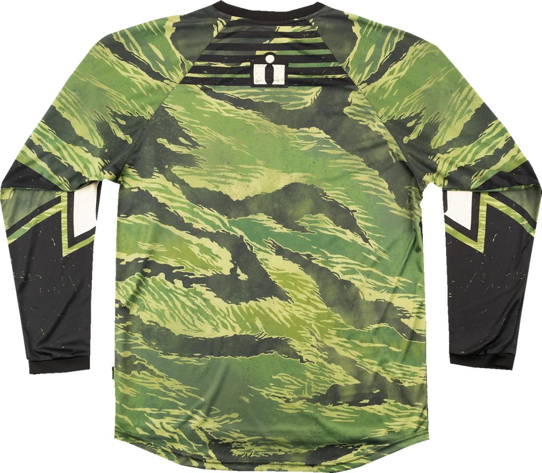 Icon - Tiger’s Blood Jersey - Green Camo - Large - 28240086 - Additional View 5