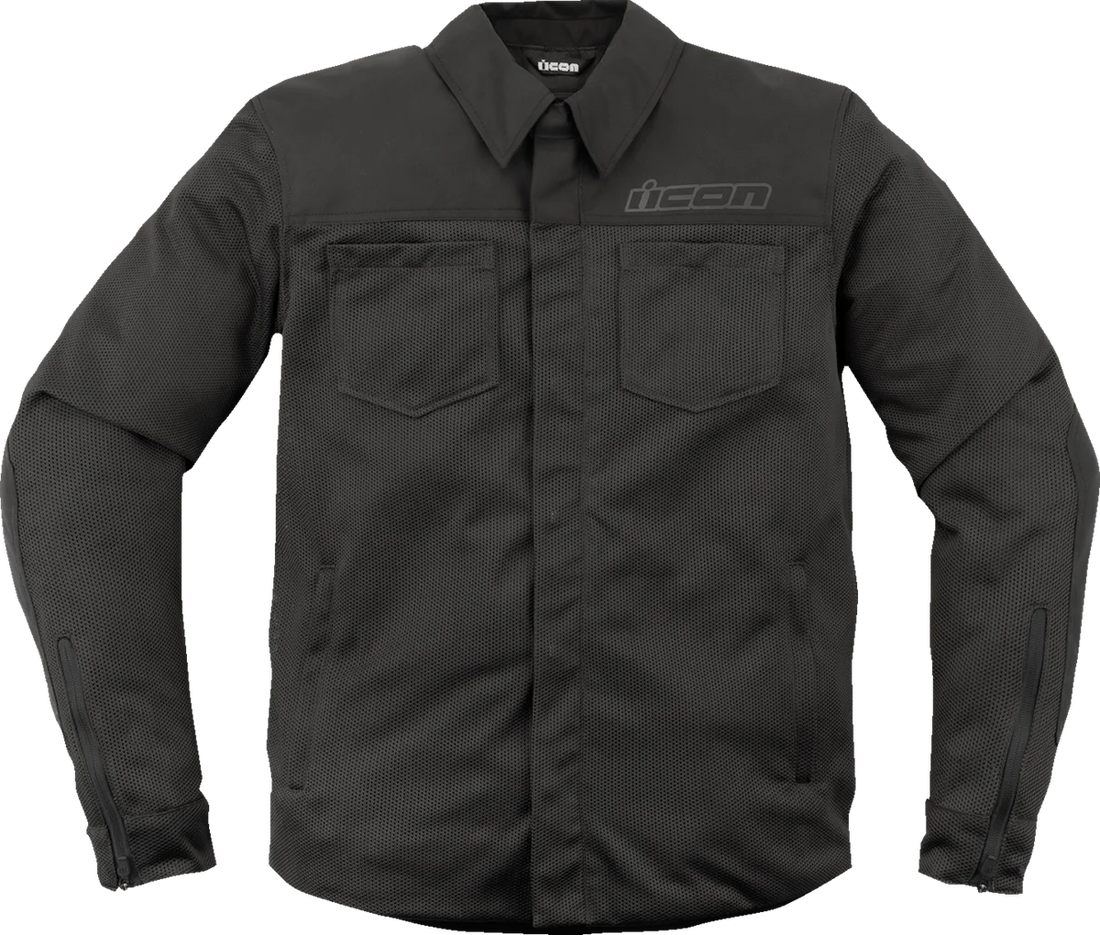 Icon - Upstate Mesh CE Jacket - Black - XL - 28206220 - Back View
