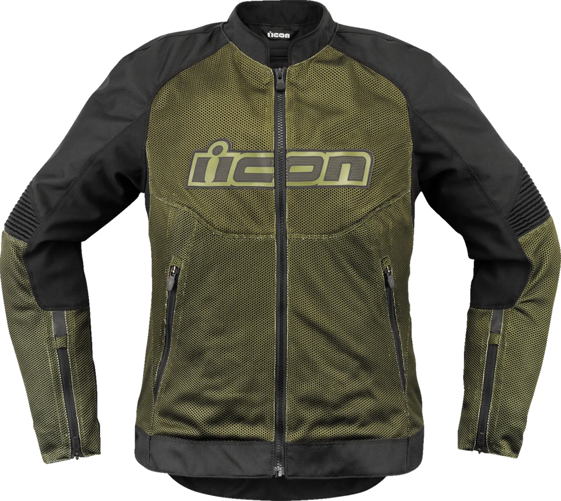 Icon - Women's Overlord3 Mesh™ Jacket - Green - XS - 28221585 - Back View