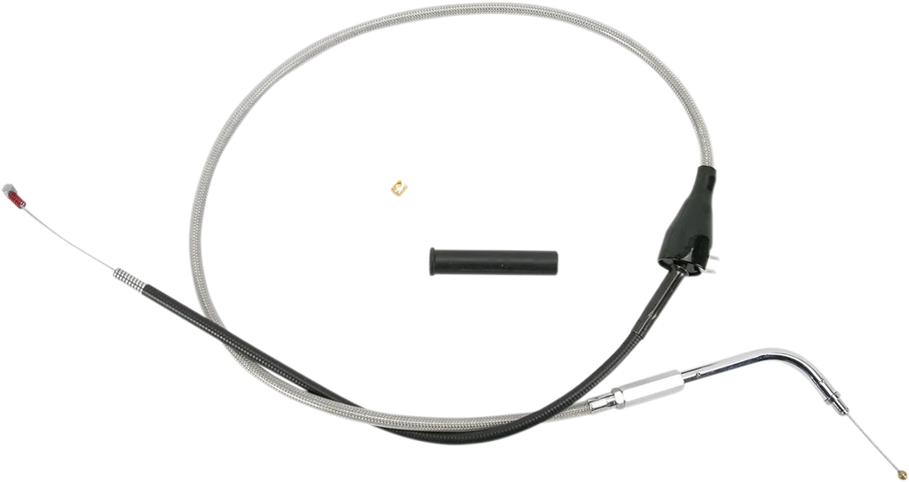 Idle Cable - 28-1/2" - Braided DragSpecialties 5343302B - Main Product View
