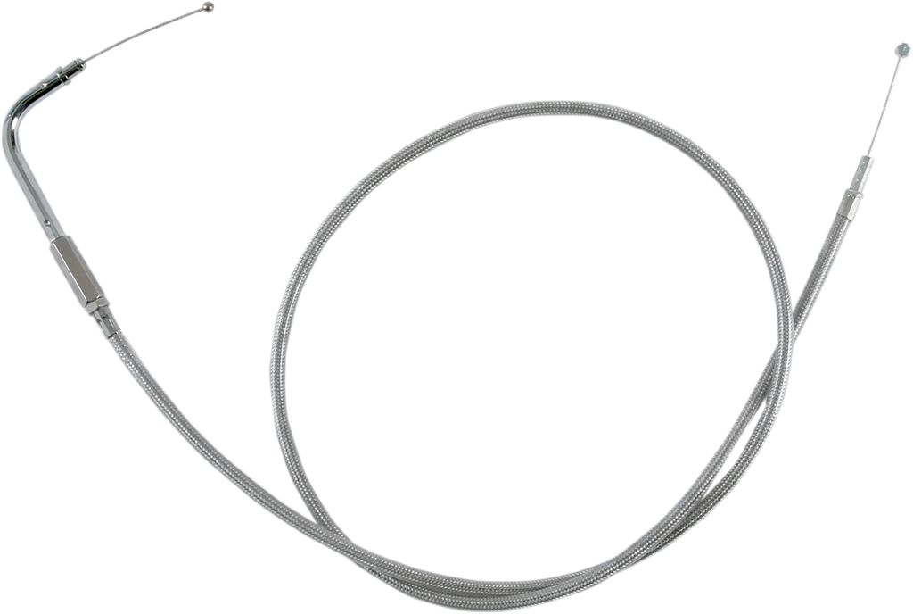Idle Cable - 42-1/2" - Braided DragSpecialties 5342200B - Main Product View