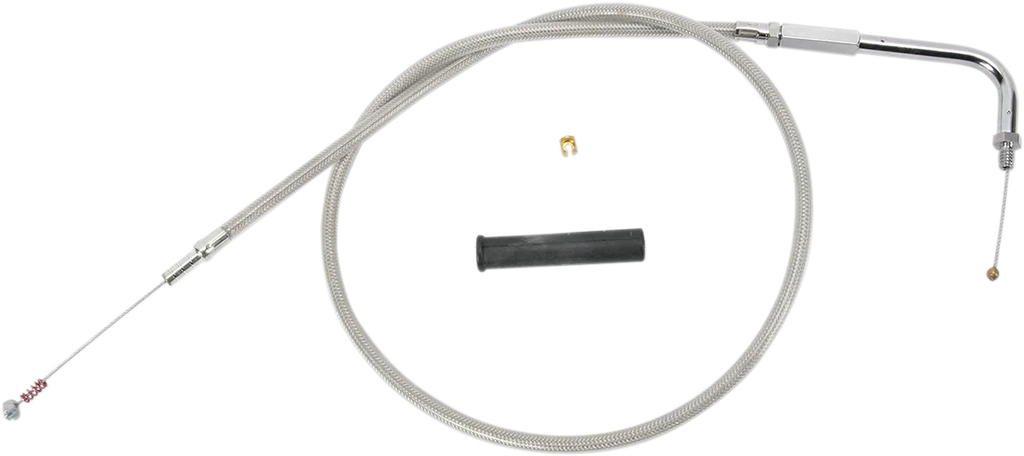 Idle Cable - 52" - Braided DragSpecialties 5342152B - Main Product View