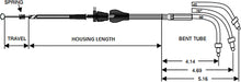 Load image into Gallery viewer, Idle Cable - Cruise - 38-7/8" - Braided DragSpecialties 5342800B - Side View