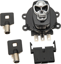 Load image into Gallery viewer, Ignition Switch - Skull - Black DragSpecialties 21-0209GBSKD - Main Product View