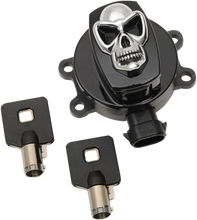 Load image into Gallery viewer, Ignition Switch - Skull - Black DragSpecialties E21-0214GBSKD - Main Product View
