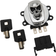 Load image into Gallery viewer, Ignition Switch - Skull - Chrome DragSpecialties 21-0209SKD - Main Product View