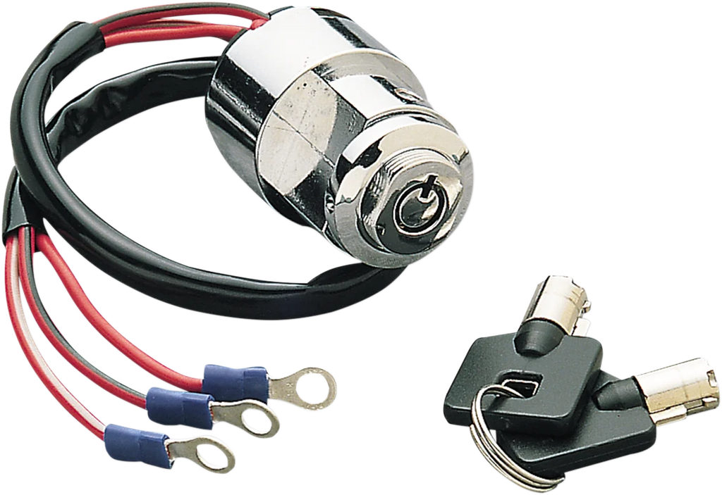 Ignition with Key - Round - F/FXR/XL DragSpecialties K714-K3-BC203 - Main Product View