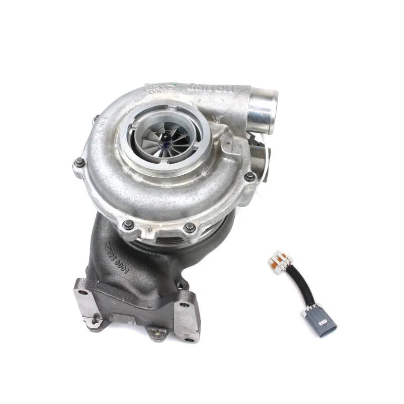 Industrial Injection 04.5-10 LLY/LBZ/LMM 6.6L Chevy Replacement Turbocharger - Side View