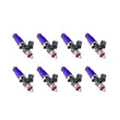 Load image into Gallery viewer, Injector Dynamics 1340cc Injectors - 60mm Length - 14mm Purple Top - 15mm Lower O-Ring (Set of 8)