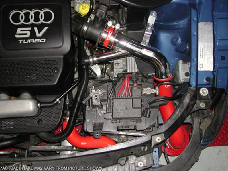 Injen 00-02 TT TT Quattro 180HP Motor Only Polished Cold Air Intake - Installation View