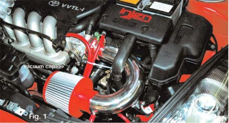 Injen 00-03 Celica GTS Polished Short Ram Intake - Back View