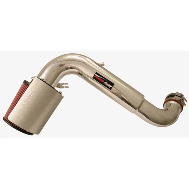 Injen 00-04 Dakota 4.7L V8 (w/o Cruise Control) Power-Flow (incl. Diamond plate heat shield) Wrinkle - Side View