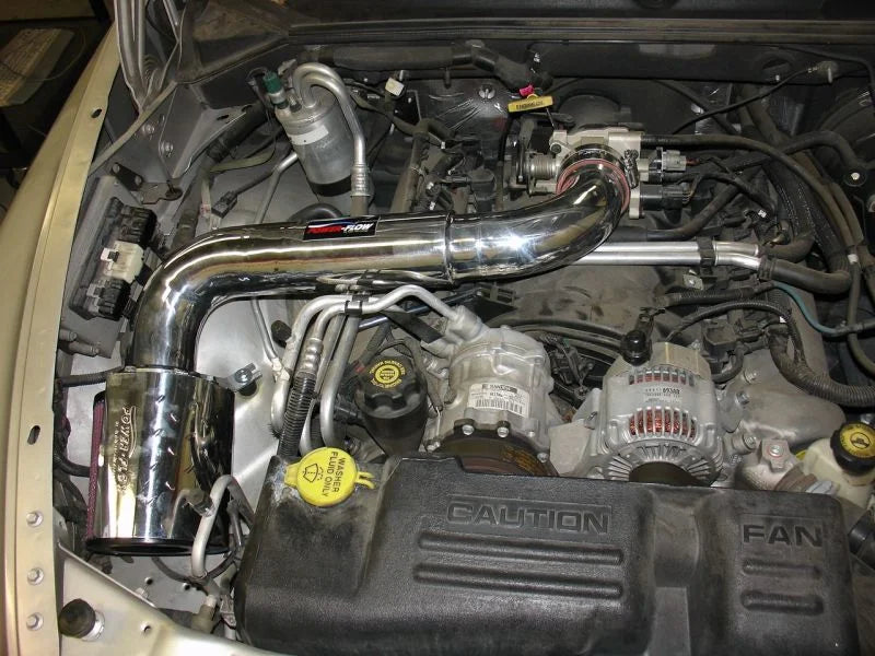 Injen 00-04 Dakota 4.7L V8 (w/o Cruise Control) Power-Flow (incl. Diamond plate heat shield) Wrinkle - Additional View 5