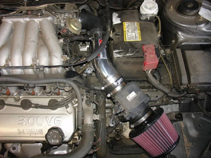 Injen 00-05 Eclipse / 00-03 Galant / 01-04 Sebring / 01-04 Stratus 3.0L V6 Black Short Ram Intake - Back View
