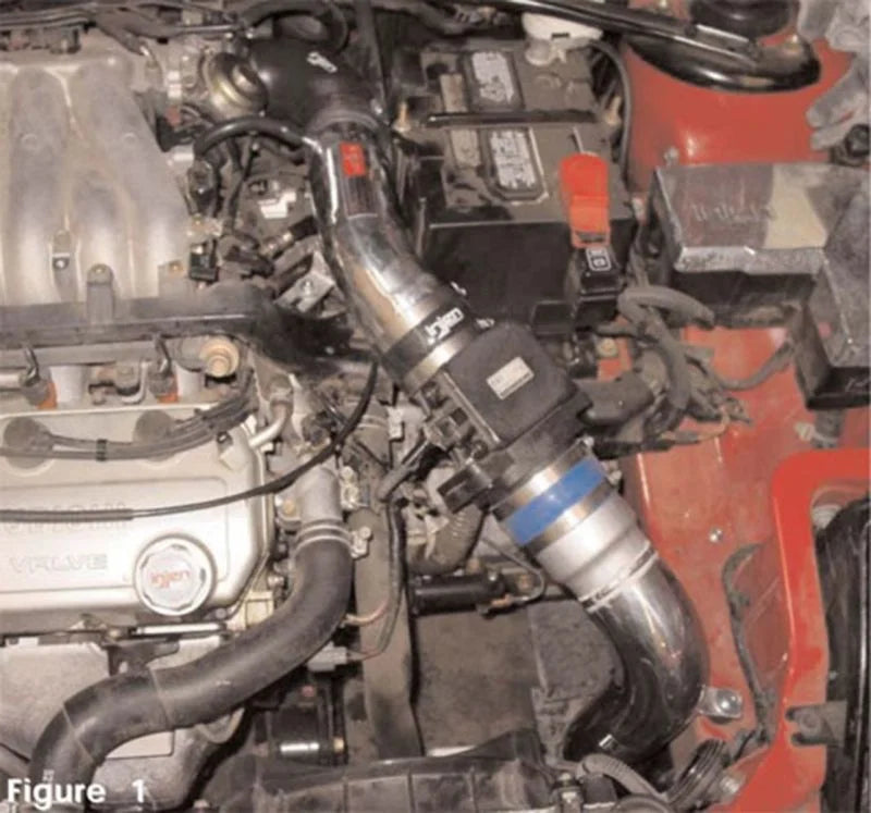 Injen 00-05 Eclipse / 00-03 Sebring / 00-04 Stratus R/T 3.0L V6 Polished Cold Air Intake - Back View