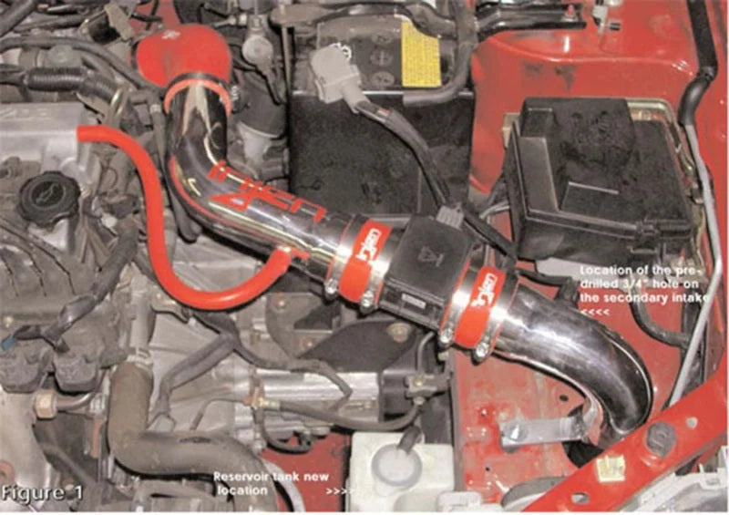 Injen 01-03 Protege 5 MP3 Polished Cold Air Intake - Detail View