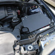 Load image into Gallery viewer, Injen 01-06 BMW 330i E46 3.0L (M54) L-6 Wrinkle Black Short Ram Intake w/ Enc Heat Shield &amp; Adapter - Side View