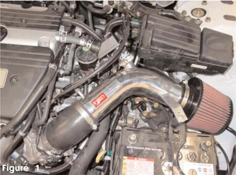 Injen 03-04 Accord 4 Cyl. LEV Motor Only Polished Short Ram Intake - Detail View