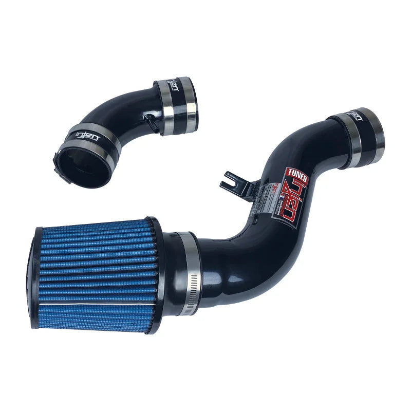 Injen 03-04 Hyundai Tiburon V6 2.7L Black IS Short Ram Cold Air Intake - Side View